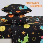 Dinosaur Space Twin Sheets Set For Boys  Kids Cute Planet Printed