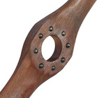 Deco 79 Traditional Wooden Airplane Propeller Decor  5  H X 48  L  Polished