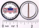 Lot 100 Bush Quayle 1988  on Way To White House  Jugate Campaign Buttons