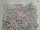 1882 West Germany Hand Coloured Original Antique Map By Edward Stanford