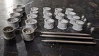 Cox 1 24 Slot Car Parts -- 1960smagnesium Wheels   Axles Motor  And Nuts