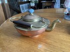 Vintage Copper Brass Teapot Kettle - Made In Holland