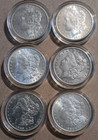 Lot Of 5 1878-1893 Cc Morgan Silver Dollars - Mixed Dates