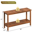 48  Console Table With Shelves Entry Way Table With Open Storage  Easy Assembly