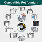 16 Pack Cat Dog Fountain Filters For 67oz 2l Stainless Pet Water Bowl