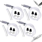 Universal Brake Fluid Deflerator  Brake Bleed Hose  Brake System Bleeding 4 Pcs