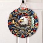 250th Anniversary America 3d Wooden Door Sign     Patriotic Porch Decor