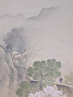 Japanese Hanging Scroll Art Painting  spring Mountain And Valley  Kakejiku
