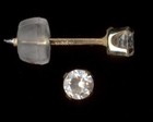 14k Solid Yellow Gold 3mm Round Cut Clear Crystal Cz Solitaire Stud Earrings Uq