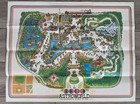 Vintage 1969 Astroworld Map Amusement Park Souvenir Map Size 24x30 Houston Texas