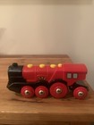 Vintage Brio 512 Mighty Red Action Locomotive Wooden Train - Non-working   As Is
