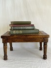 Vintage Wooden Stool With Caning Cottagecore Or Country