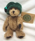 Boyds Archive Blanche Teddy Bear W  Green Fancy Hat 7  Plush Stuffed Animal New