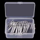 10pcs box Treble Fishing Hook Round Bend Sharp Treble Hooks Size 1 0 2 0 3 0