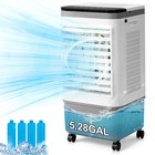 Portable Evaporative Cooler 5 28 Gal Swamp Air Fan W remote Indoor Outdoor Patio