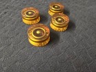 4 Gibson Vintage 1950s Tall Gold Barrel Speed Knobs Les Paul Es 1949 1951 1950 s