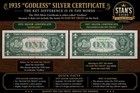 Lot Of 8 Eight 1935 Series Silver Certificate Godless  1 Blue Seal Notes Bg4