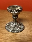 Vintage Godinger Silver Metal Victorian Floral Scroll Taper Candle Holder 3 1 2 