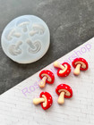 Mushrooms Silicone Mold Size Small For Fondant-resin-polymer Clay-handcrafts