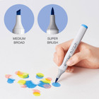 Copic  sketch   blue Tones  Marker Dual Drawing Coloring Artist Single Pen