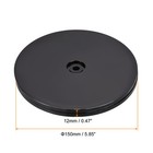 6inch Rotating Swivel Stand With Steel Ball Lazy Susan Base Turntable Black 2pcs