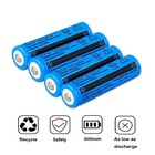 4pcs 18650 Lithium Battery Rechargeable 3 7v Li-ion For Torch Headlight Us