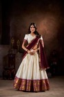 South Indian Kalyani Cotton Lehenga Choli For Wedding Festival Party Wear