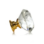 25 Pc Crystal Gold Glass Knobs Drawer Pulls For Kitchen Cabinet Dresser Cupboard