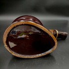 Planter Tobacco Pipe Large Vintage Redware  Shaped Ceramic  Brown Drip Glaze
