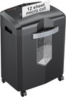 Bonsaii C266-b 12-sheet Micro-cut Shredder P-4 60-min Jam-proof Cd Card Mail 4 2