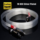 Preffair Silver Plated Occ Pure Copper Hifi Audio Rca Cable Speaker Signal Cord