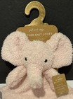 Nwt Levi   Emmie Baby Elephant Pink Lovey Feather Knit Plush Security Blanket