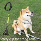 2pcs Reflective Dog Safety Collar Clips safety Adjustable Pet Dog Collar Harn   