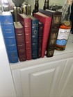 Lot Of 7 Leather Books Display Decor Antique Vintage Gold Guild Easton   Others
