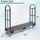 U-boat Platform Cart Truck Dolly Thick Steel W  Wheels For Narrow Aisles 2000lbs