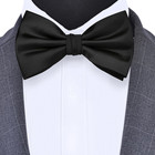 Mens Solid Color Adjustable Pre-tied Bow Tie For Men Party Wedding