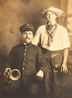 Early 1900 s Usmc Marine Corps Rppc Real Photo Postcard With Horn