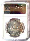 1945 Canada Silver 1 Dollar S 1 George Vi Ngc Ms 63