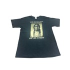 Vintage Sitting Bull Graphic T-shirt Blck Native American Trust The Government L