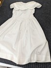 Vintage Ruth Of Carolina Dress Girls Size 12 White Lace Collar Formal Party Nwt
