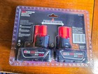 - 2-pack Milwaukee 48-11-2412 Batteries     Long-lasting Red Lithium Performance
