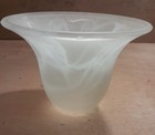 Vtg Lamp Shade Frosted Marbled Swirled Smokey Glass Replacement Light 
