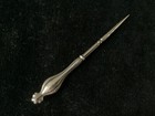    Sterling Handle Beaded Pattern Small Awl  Hole Punch - 4     