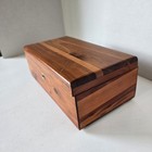 Vtg Lane Cedar Chest Mini Hope Chest Salesman Sample Wood Trinket Box No Key