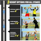 32ft Volleyball Net Set Portable Adjustable Aluminum Poles 7 4  - 8  Guide Rope