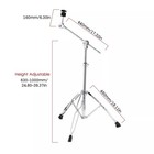 2 Packs Cymbal Straight Boom Stand Double Braced Heavy Duty Thicken Alloy Holder