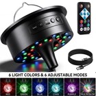 Party Disco Motor Light Remote Rotating Mirror Spinner Adjustable Speed 6 Colors