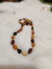 Handmade Baltic Amber Baby Necklace Genuine Amber Custom Size   Cord Color