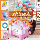 Electric Air Balloon Pump  Portable Dual Nozzle Electric Balloon 