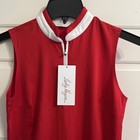 Lady Hagen Women s Sleeveless Golf Polo Size Xs Red